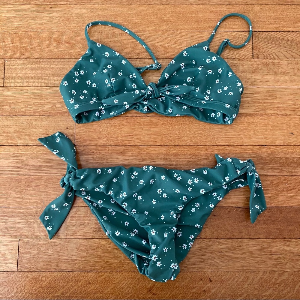 Faithful the Brand Floral Two Piece Bikini